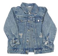 Světlemodrá riflová bunda s prošoupáním