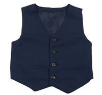 Tmavomodrá slavnostní vesta Matalan