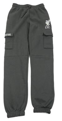 Nové - Antracitové cargo tepláky - L.F.C Primark