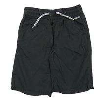 Antracitové plátěné kraťasy Dopodopo