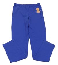 Tmavomodré legíny s ananasem 