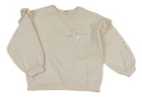 Světlerůžová mikina s volánky a mašlí River Island