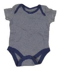 Modro-bílé pruhované body 