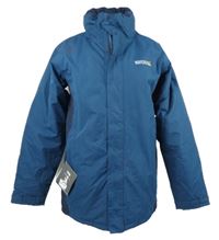 Nové - Pánská tmavomodrá šusťáková outdoorová zimní bunda s ukrývací kapucí Regatta 