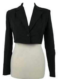 Nové - Dámské černé sáčkové bolerko Boohoo 