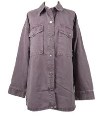 Nové - Dámská starorůžová riflová oversized bunda Zara 