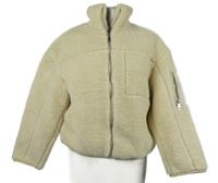 Dámská béžová huňatá bunda New Look