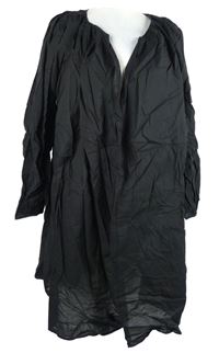 Nové - Dámské černé plátěné plážové šaty H&M