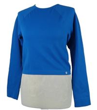 Dámské safírové žebrované crop sportovní triko F&F