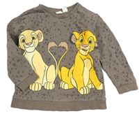 Béžová mikina s flíčky a Simbou H&M