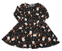 Čenré šaty se Santa Clausem zn. Peacocks