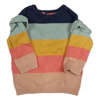 Barevný pruhovaný svetr F&F