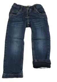 Tmavomodré podšité rifle impidimpi