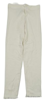 Smetanové žebrované legíny M&S