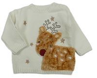 Bílý svetr se sobem George