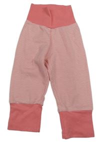 Růžovo-bílé pruhované pyžamové kalhoty Bubble gum