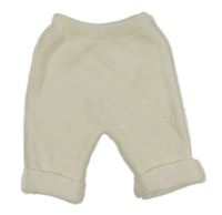 Bílé pletené kalhoty