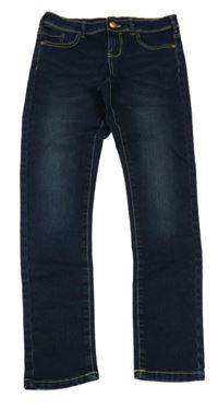 Tmavomodré skinny rifle C&A