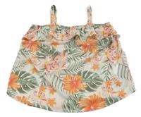 Bílý květinový halenkový top Name it