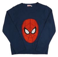 Tmavomodrý svetr se Spidermanem Marvel