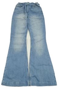 Světlemodré flare rifle H&M