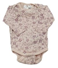 Světlerůžové květované body Ergee