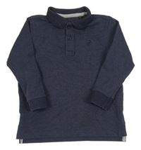 Tmavomodré polo triko s výšivkou George