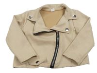 Světlebéžová semišová bunda Shein