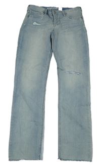 Světlemodré rifle s prošoupáním H&M