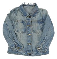 Modrá riflová bunda s nápisem George