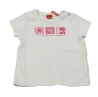 Bílé tričko s obrázky Esprit