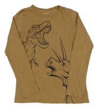 Béžové triko s dinosaury H&M
