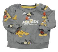 Šedá mikina s Mickeym zn. Disney 