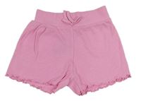 Růžové žebrované kraťasy Primark 