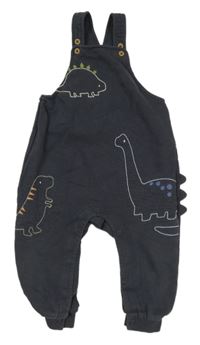 Šedé laclové tepláky s dinosaury M&S