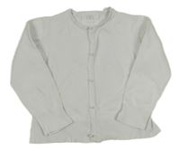 Bílý propínací svetr Zara