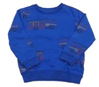 Safírová mikina s hasiči M&S