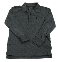 Tmavošedé polo triko s límečkem Next 