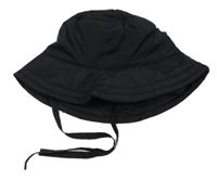 Černý šusťákový zateplený klobouk George 