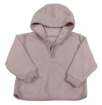 Světlerůžová fleecová mikina s kapucí Primark