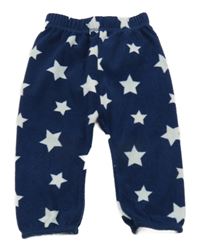 Tmavomodré fleecové kalhoty s hvězdičkami Ergee
