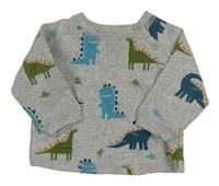 Šedá mikina s dinosaury John Lewis