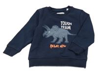 Tmavomodrá mikina s dinosaurem C&A