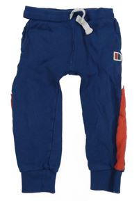 Tmavomodro-červeno-bílé tepláky Next