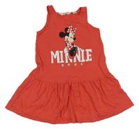Červené bavlněné šaty s Minnií H&M