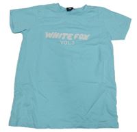 Pomněnkové tričko s logem White Fox