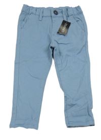 Nové - světlemodré chino plátěné kalhoty St. Bernard