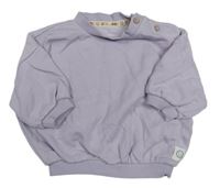 Levandulová oversize mikina se smajlíkem George