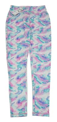 Nové - pestré vzorované sportovní legíny St. Bernard