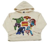 Světlebéžová mikina se superhrdiny a kapucí LC WaIKIKI
